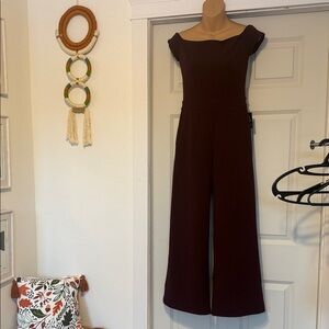 Elegant Burgundy Jumpsuit